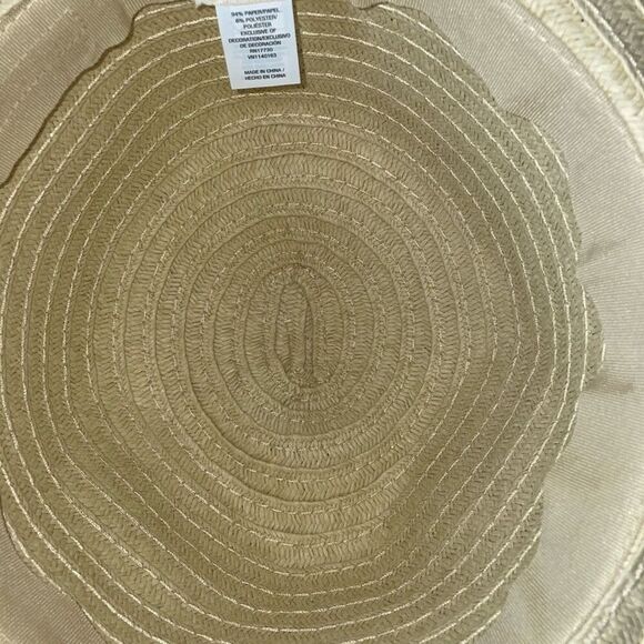 Universal thread women’s tan straw hat beach pool hat size small/medium NWT - Picture 7 of 9